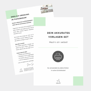 Vorlagen-Set: Für deinen akkuraten Papierkram